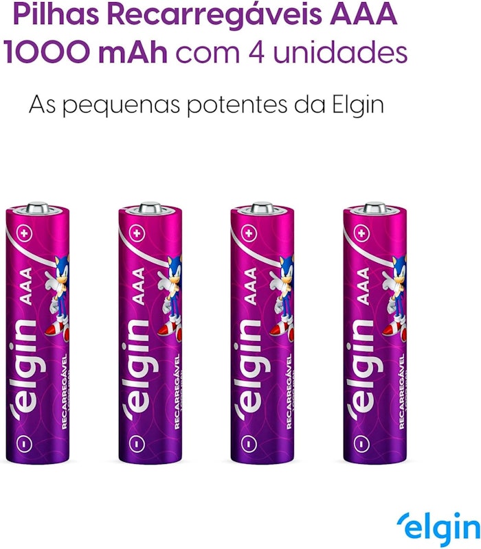 Pilhas Recarregáveis AAA 2