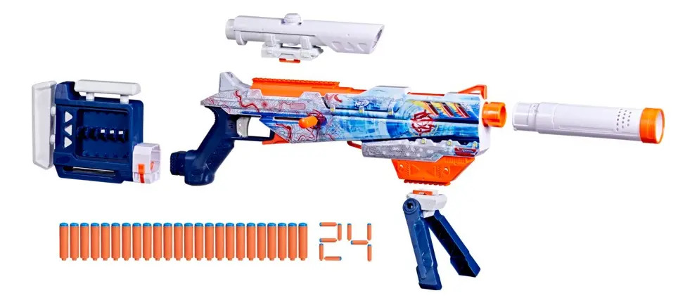 Lançador de Dardos Nerf Loadout Arctic Zerostriker 2