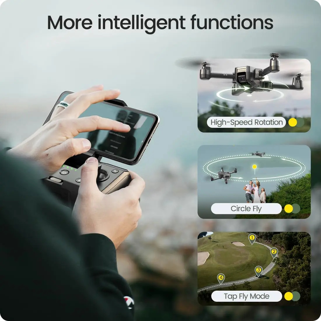 HS440 Foldable Camera Drone for Family Fun 4