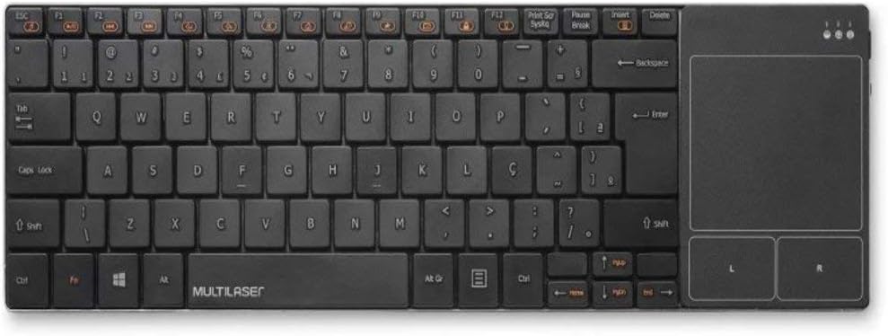 Teclado sem Fio 2,4 GHz com Touch Integrado USB 1
