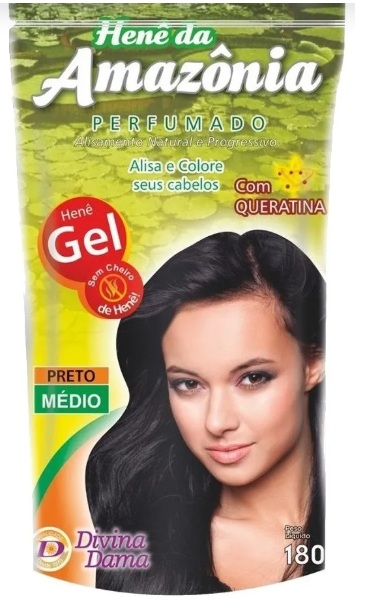 Henê Gel da Amazônia Preto Médio 1
