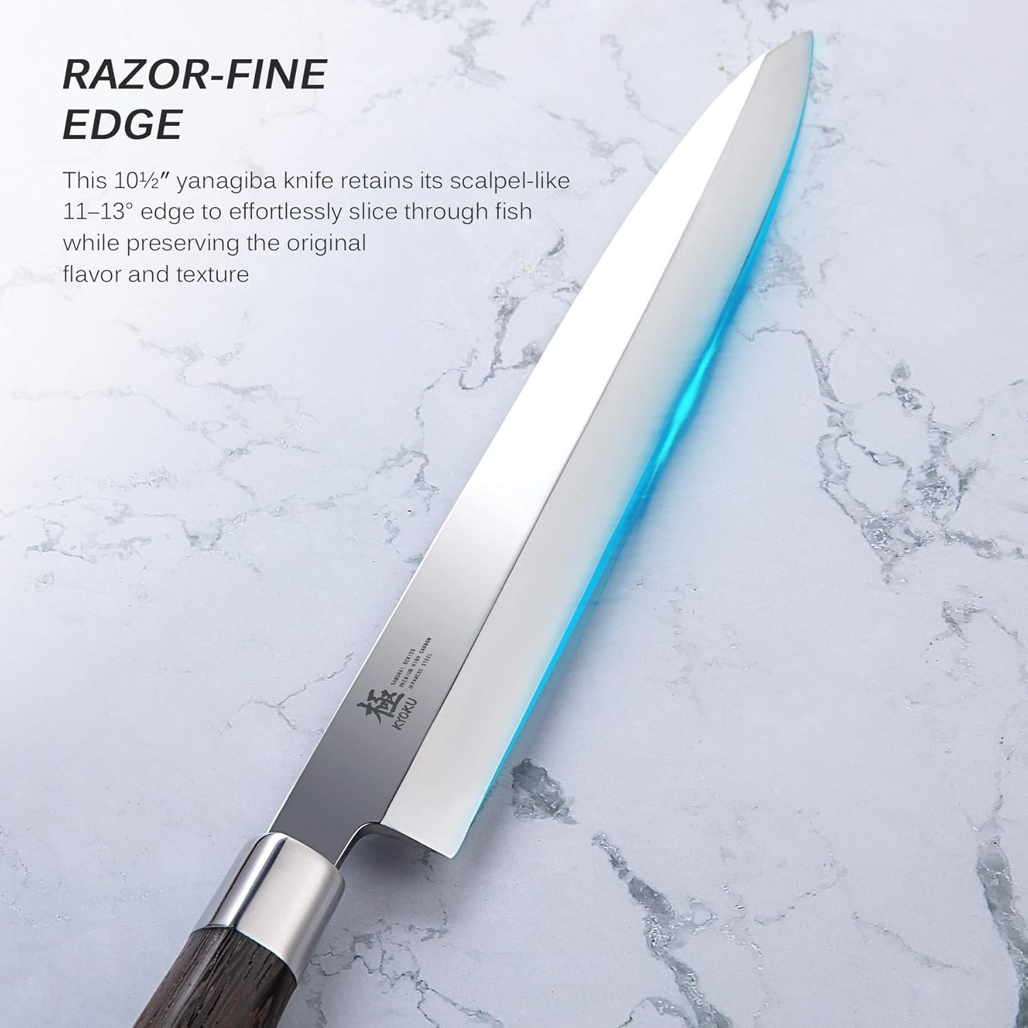 Faca Japonesa Yanagiba para Sushi e Sashimi Samurai Series 3