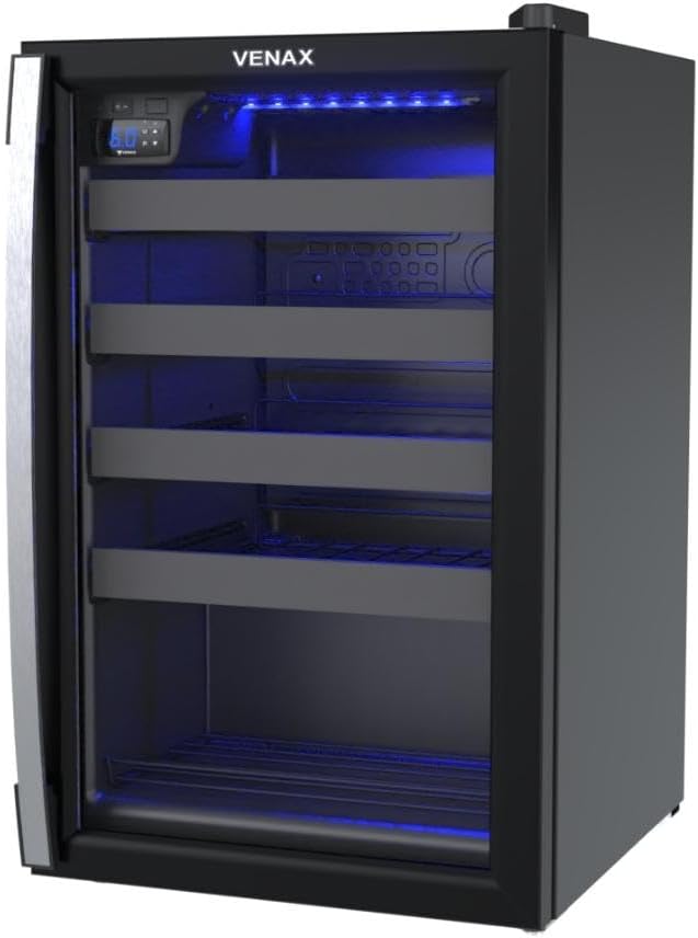 Adega Piubella 100 para 24 Garrafas Preto Porta Invertida 2