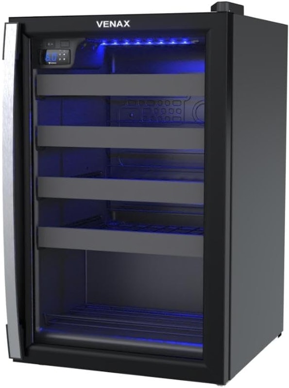Adega Piubella 100 para 24 Garrafas Preto Porta Invertida 2