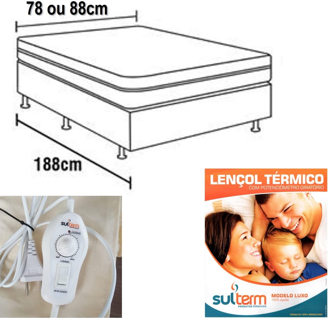 Lençol Térmico Modelo Luxo - Solteiro 3