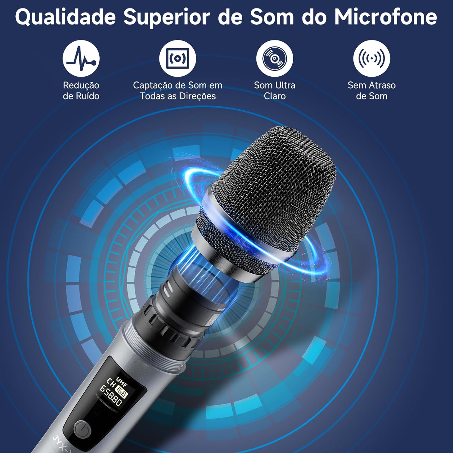 Microfone Wireless JYX V15 3