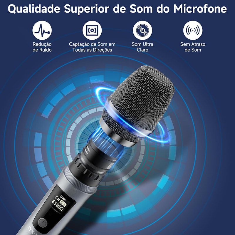 Microfone Wireless JYX V15 3