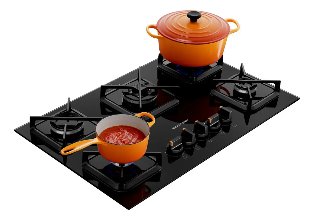 Cooktop 5 Bocas a Gás 5
