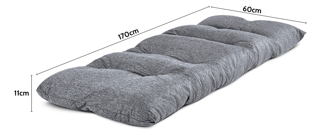 Futon Dobrável de Espuma Solteiro 3