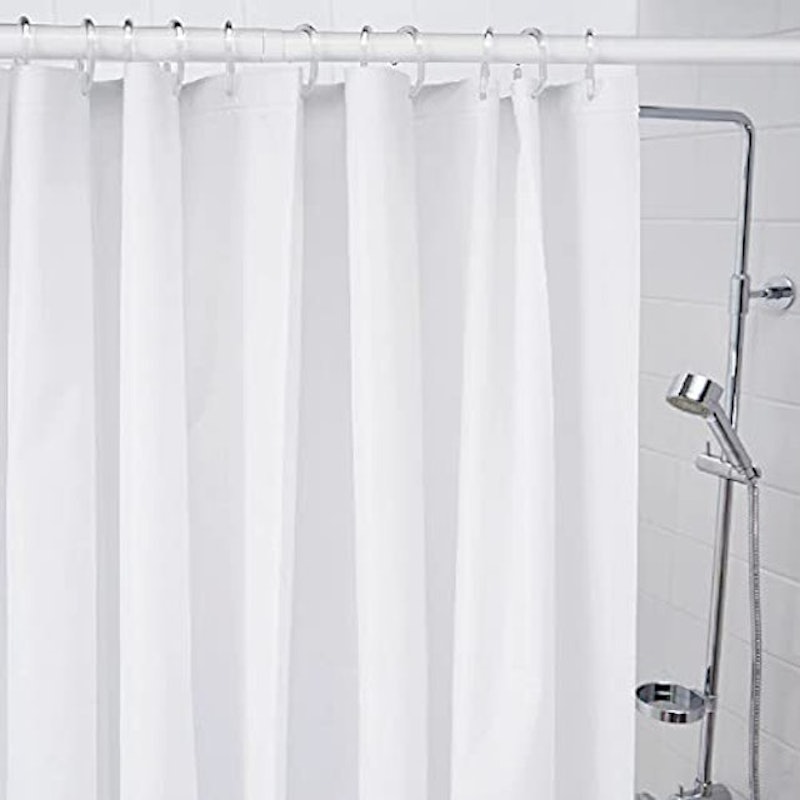 Cortina Box Banheiro Branca PVC Antimofo Resistente 3
