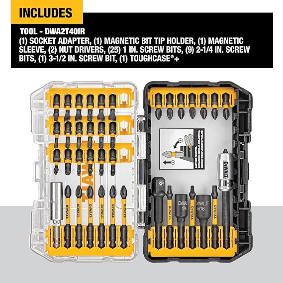 Jogo de Bits e Brocas FlextorQ com Maleta ToughCase 2