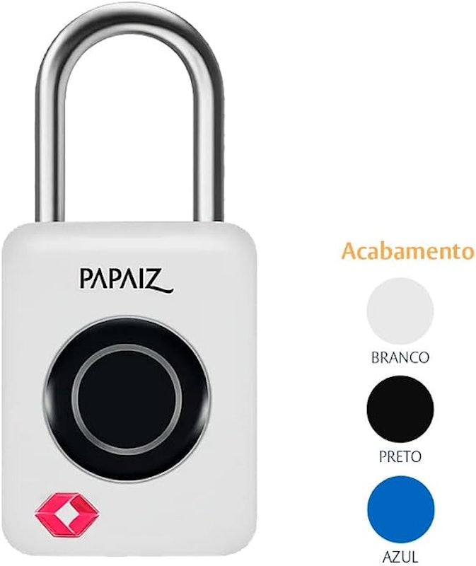 Cadeado Biométrico TSA 35B Branco 4