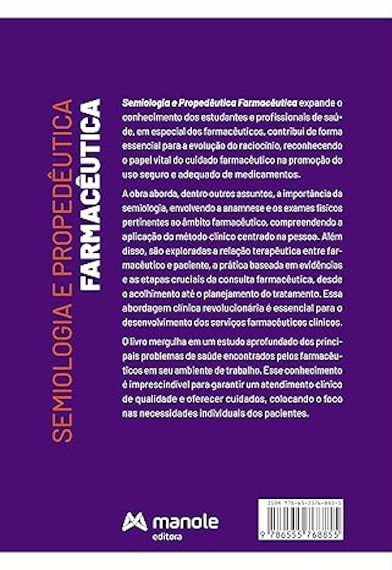 Semiologia e Propedêutica Farmacêutica 1ª Edição 2