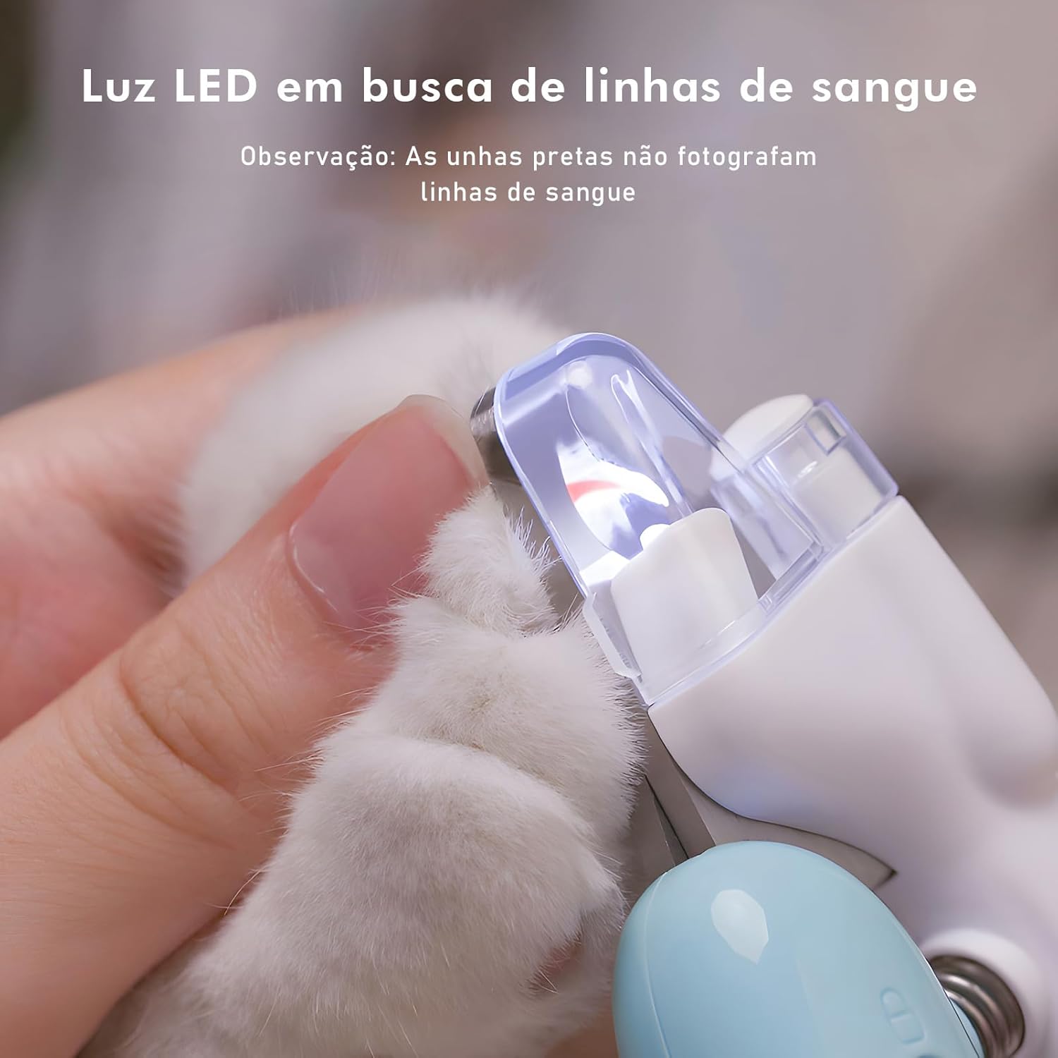 Cortador de Unha Pet com Luz LED 4