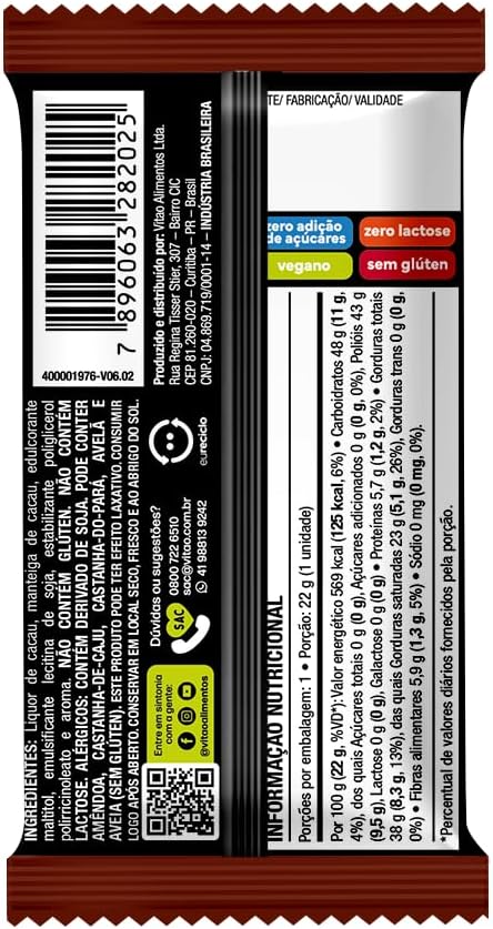 Chocolate Meio Amargo Zero Açúcar Marcante 2