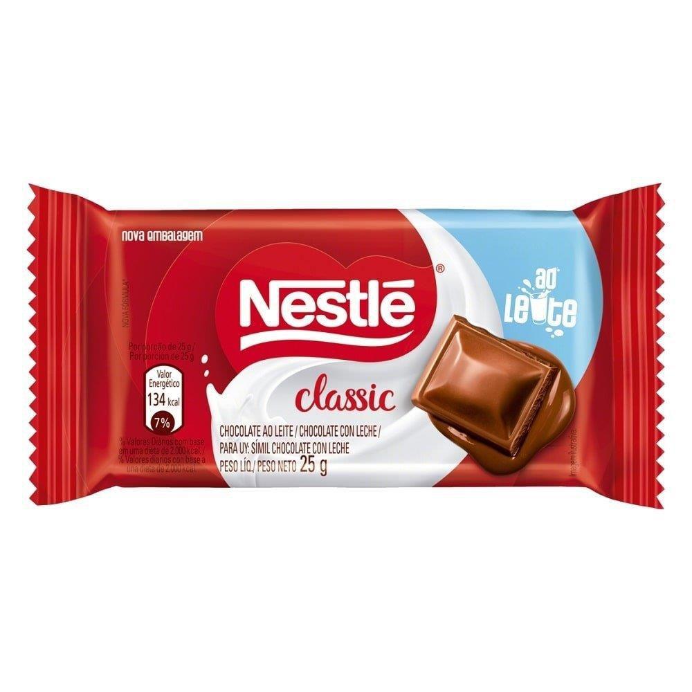 Chocolate Nestlé Classic ao Leite 25g (22 unidades) 1