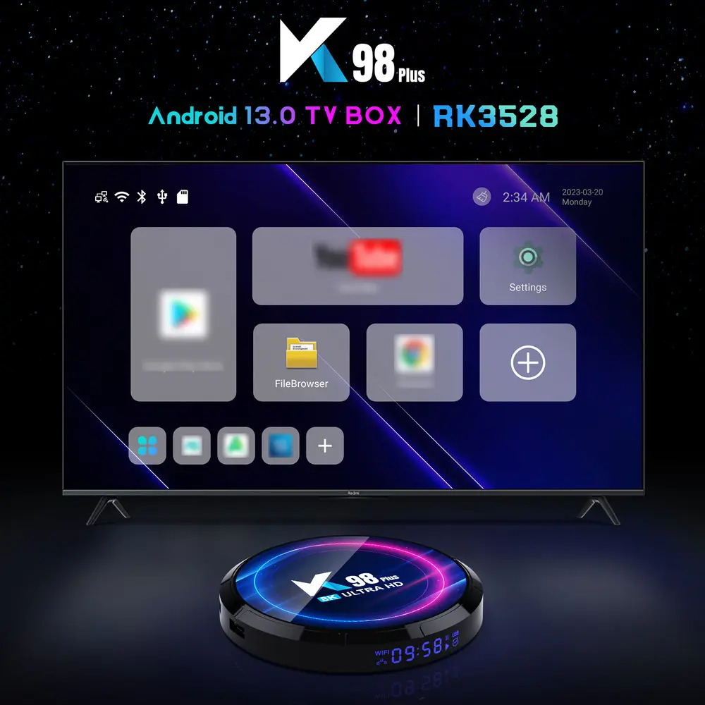 K98 Plus 4k 8k Caixa de TV Inteligente Android 2024 2