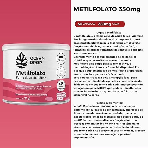 Metilfolato Fonte de Ácido Fólico 4