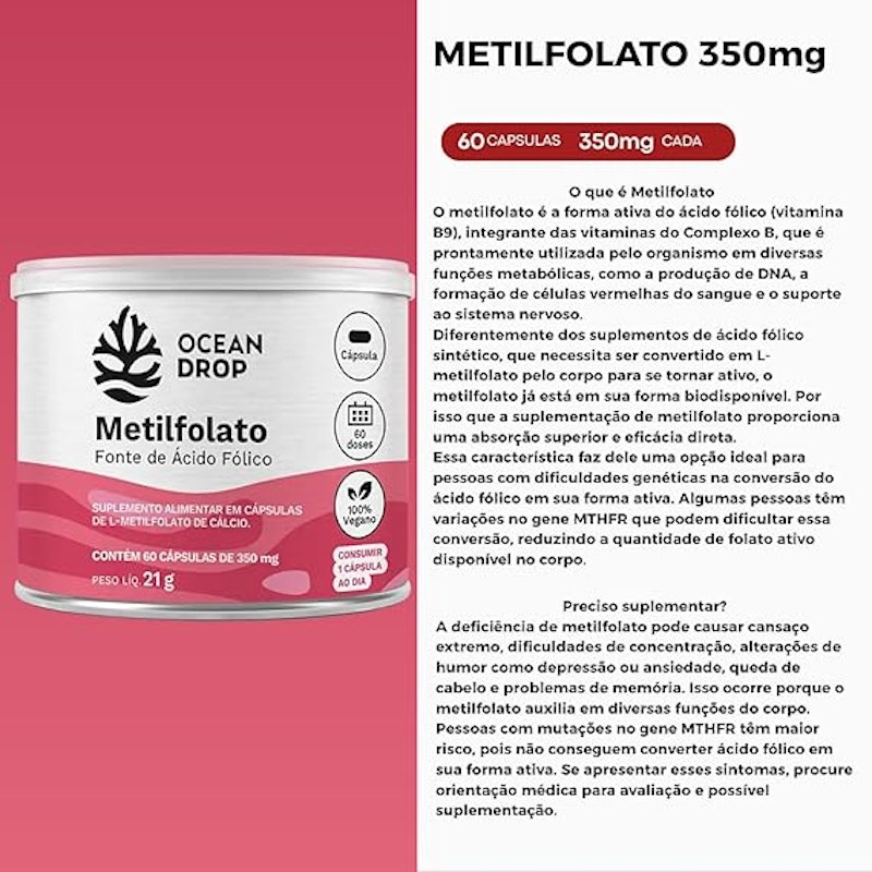Metilfolato Fonte de Ácido Fólico 4