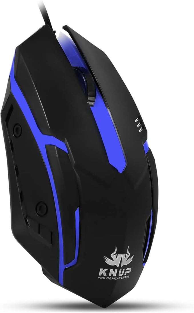 Kit Teclado Semimecânico Gamer LED RGB e Mouse Knup 4