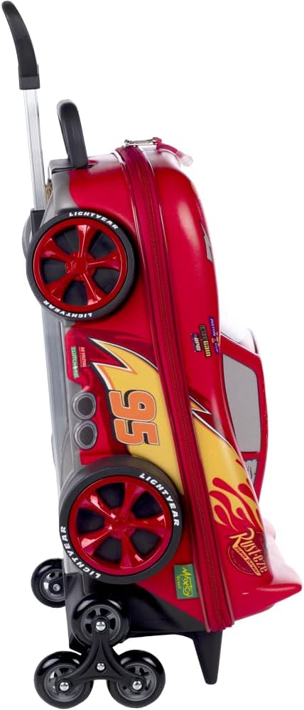 Mochilha Infantil de Rodinha Carros Relâmpago Mcqueen 3D Maxtoy 2