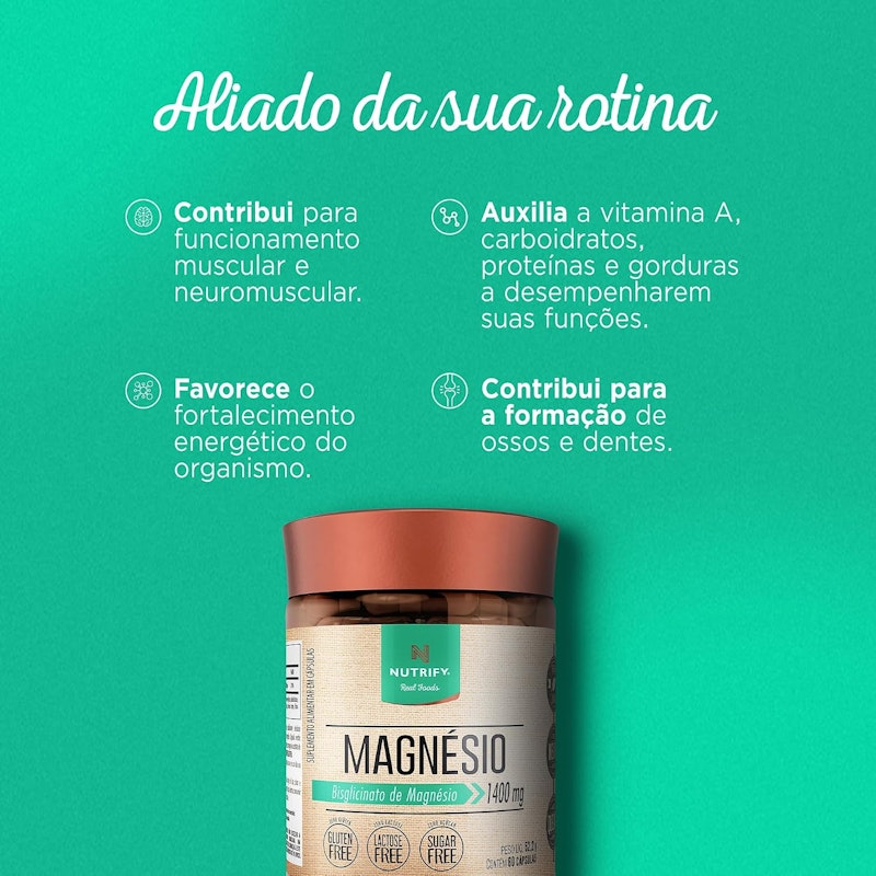 Magnésio Bisglicinato Nutrify 4