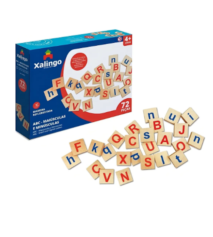 Jogo Brincando com Letras e Números 72 Peças 1