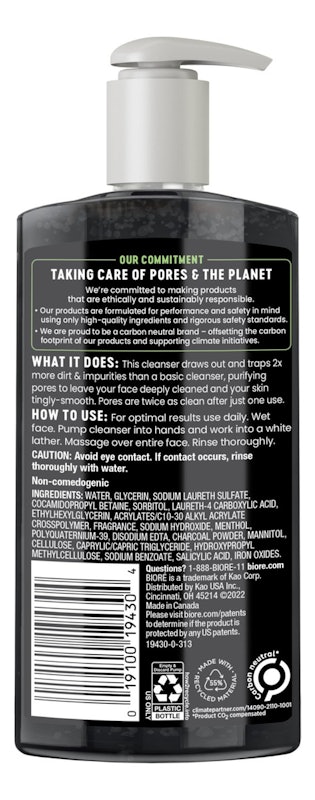 Sabonete Facial Bioré Charcoal Deep Pore Cleansing 2