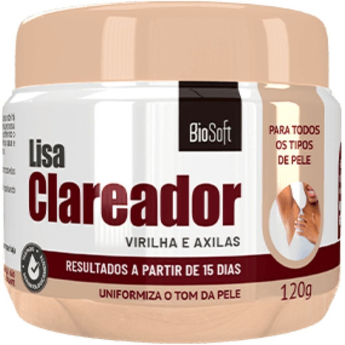 Creme Lisa Clareador de Virilha e Axilas Bio Soft 1