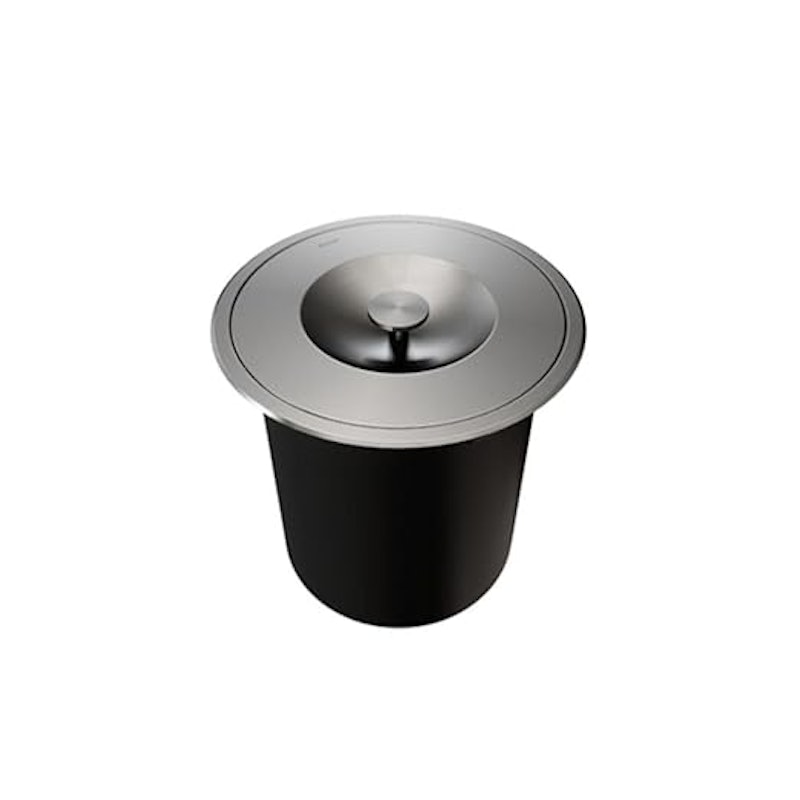 Lixeira Redonda - 6 L de Embutir DocolMassima Aço Inox 1