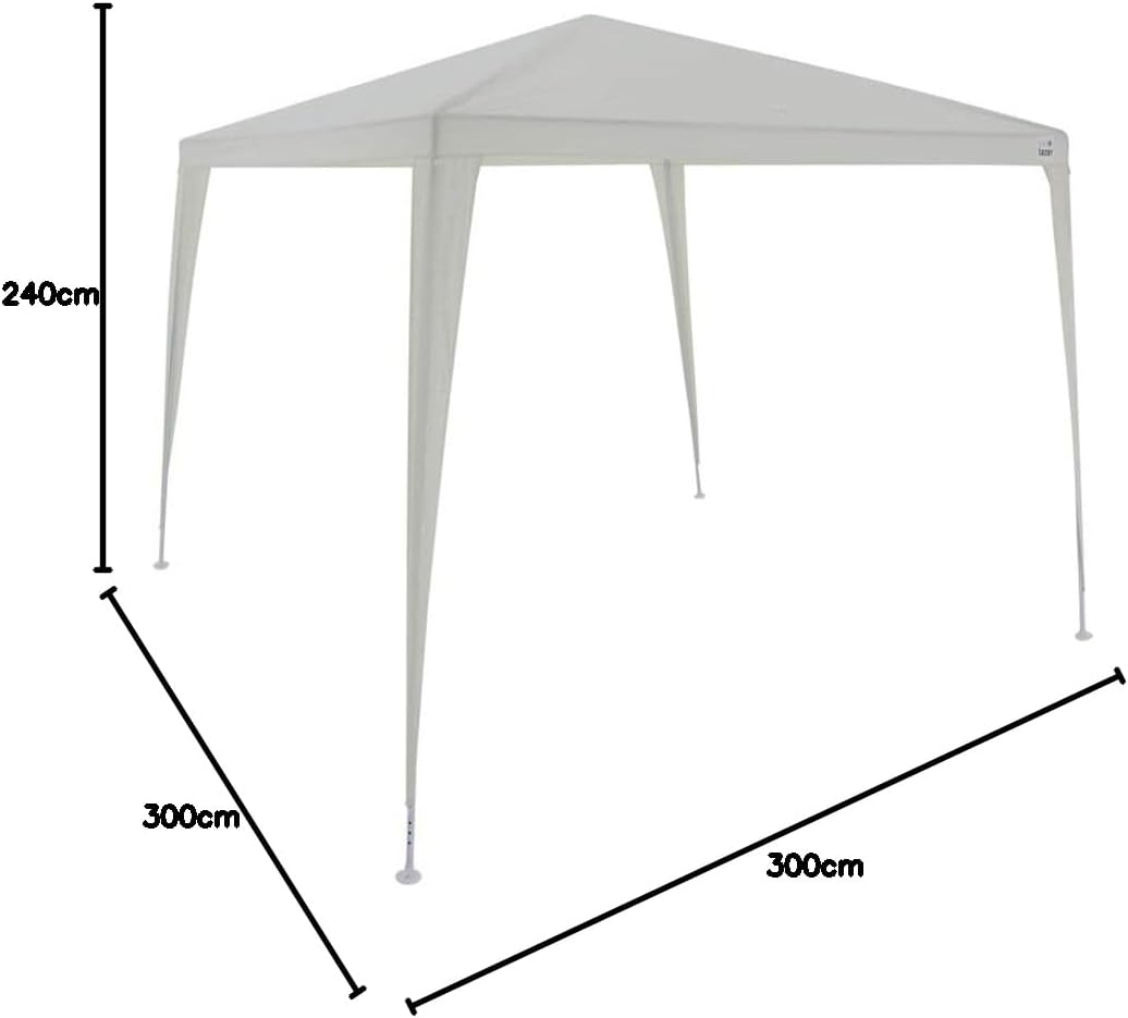 Tenda Gazebo Tubular 3 x 3 m Polietileno Branca Bel 3