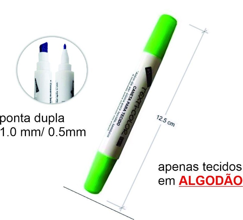 Texti Color 12 Canetas para Tecido 3