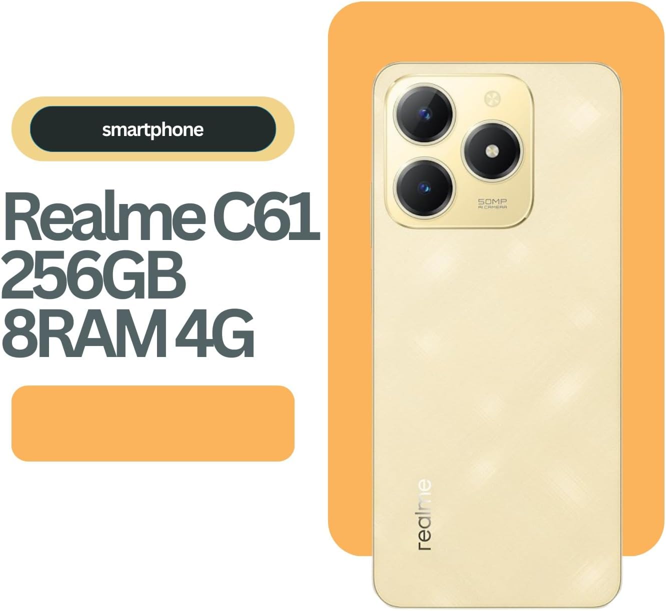 Smartphone Realme C61 256 GB e 8 GB de RAM 5