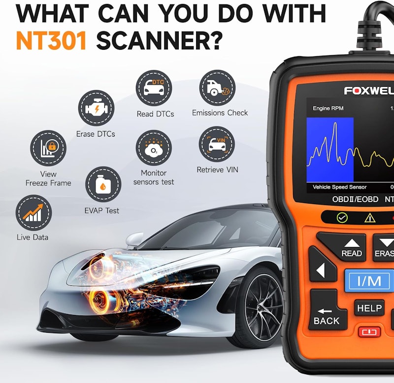 Scanner Automotivo Foxwell NT301 3
