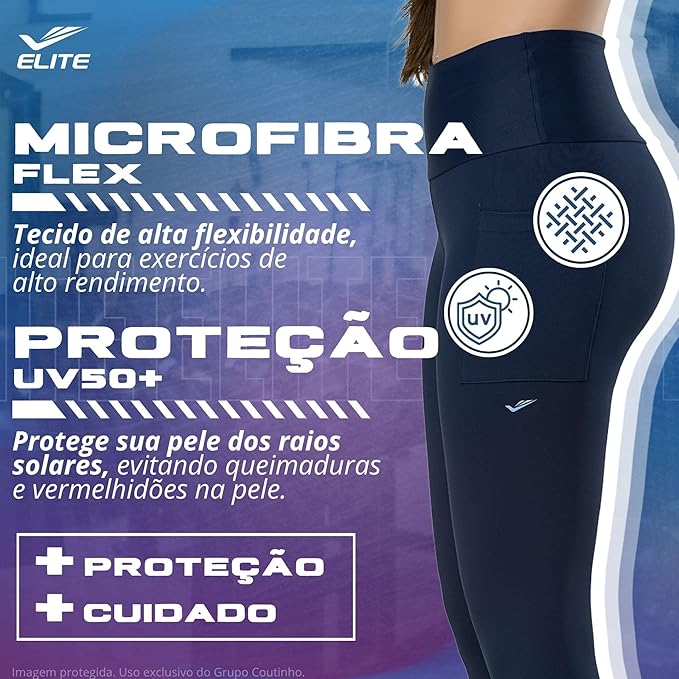 Legging Academia com Bolso Zero Transparência Cós Alto 3