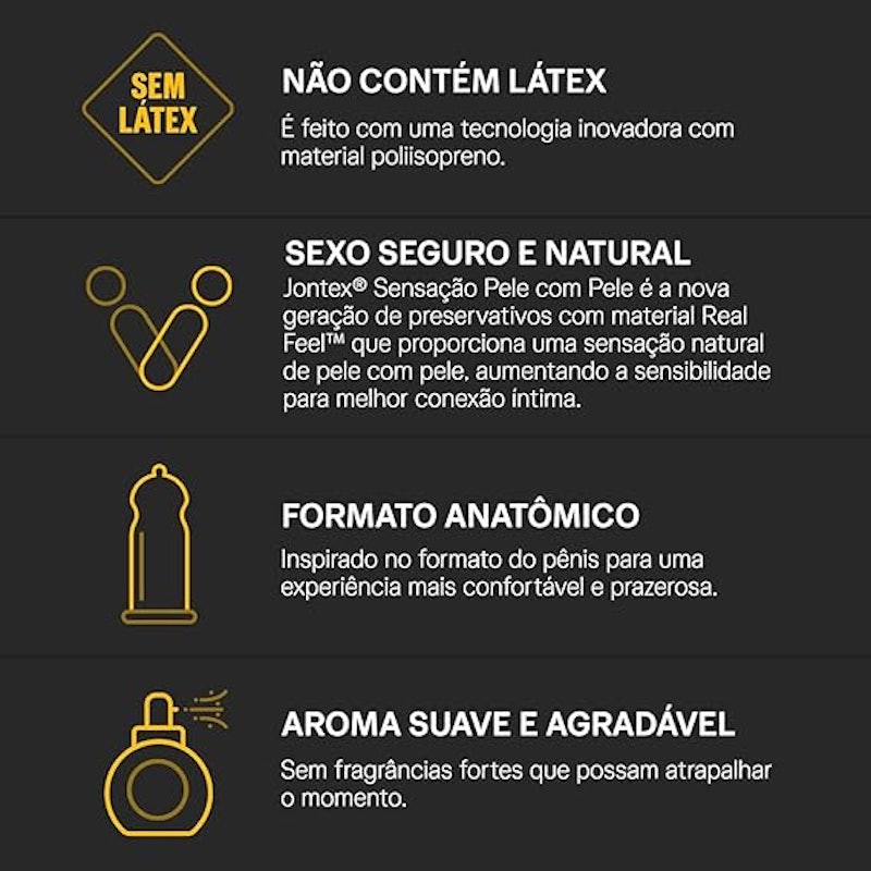 Preservativo Jontex Sensação Pele com Pele 3