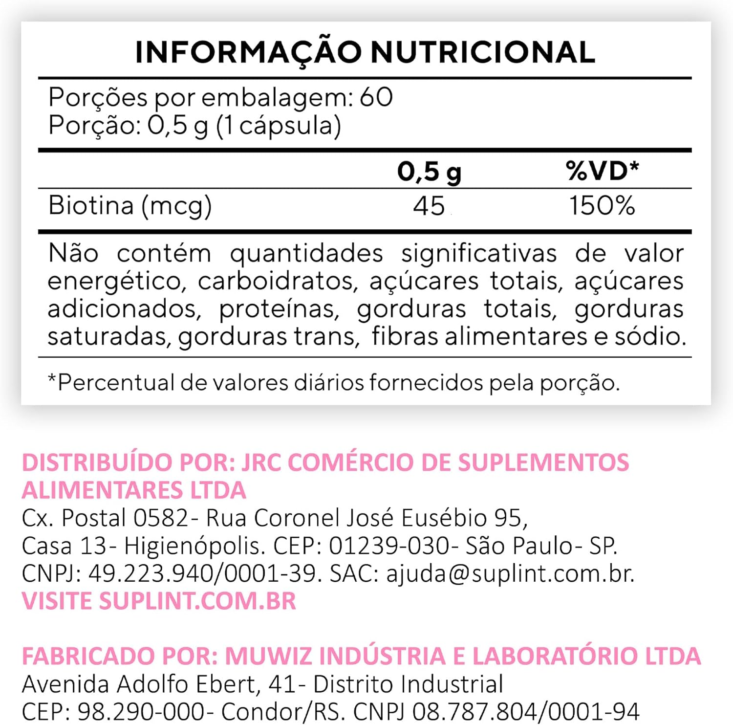 Biotina Suplint 3