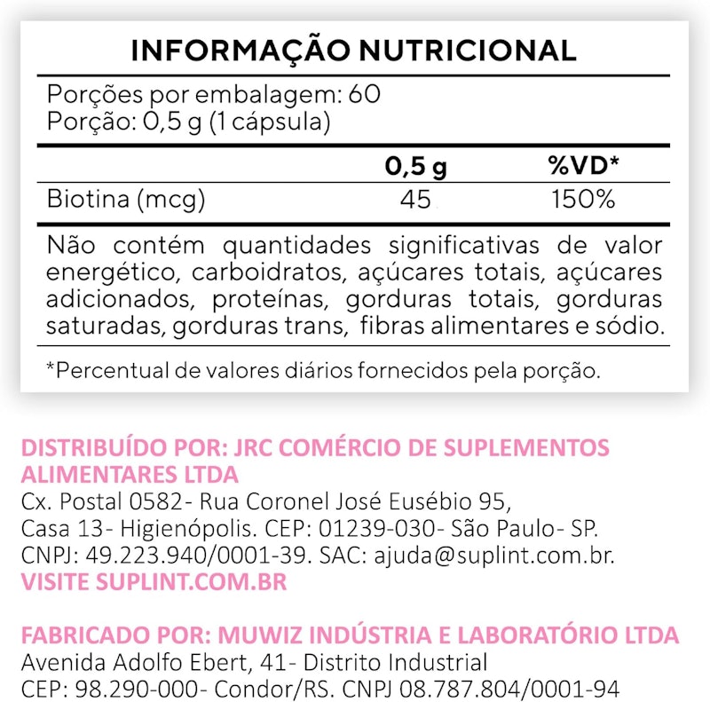 Biotina Suplint 3