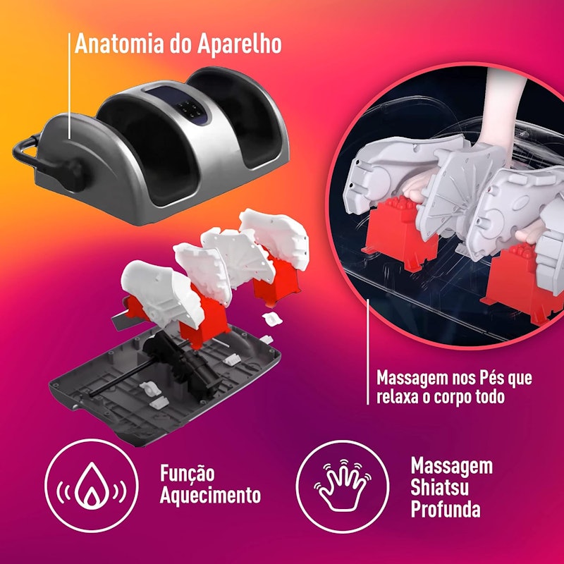 Massageador de Pés e Pernas Shiatsu Foot 4