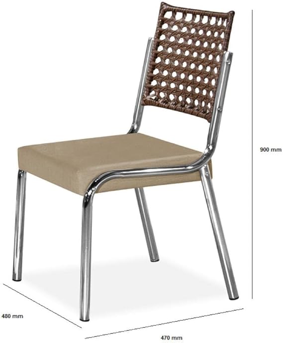 Conjunto Sala de Jantar Mesa Natani com 6 Cadeiras 4