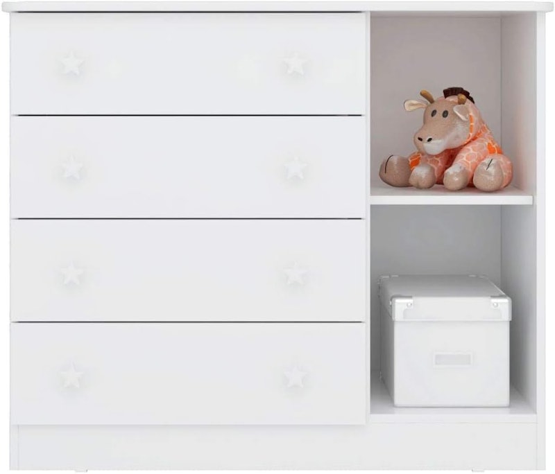 Cômoda Sapateira 1 Porta e 4 Gavetas Doce Sonho 5