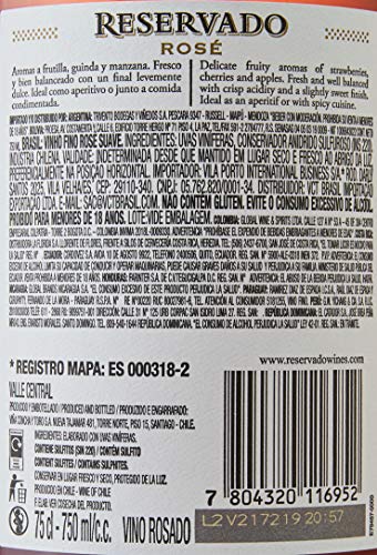 Vinho Chileno Reservado Rosé 4