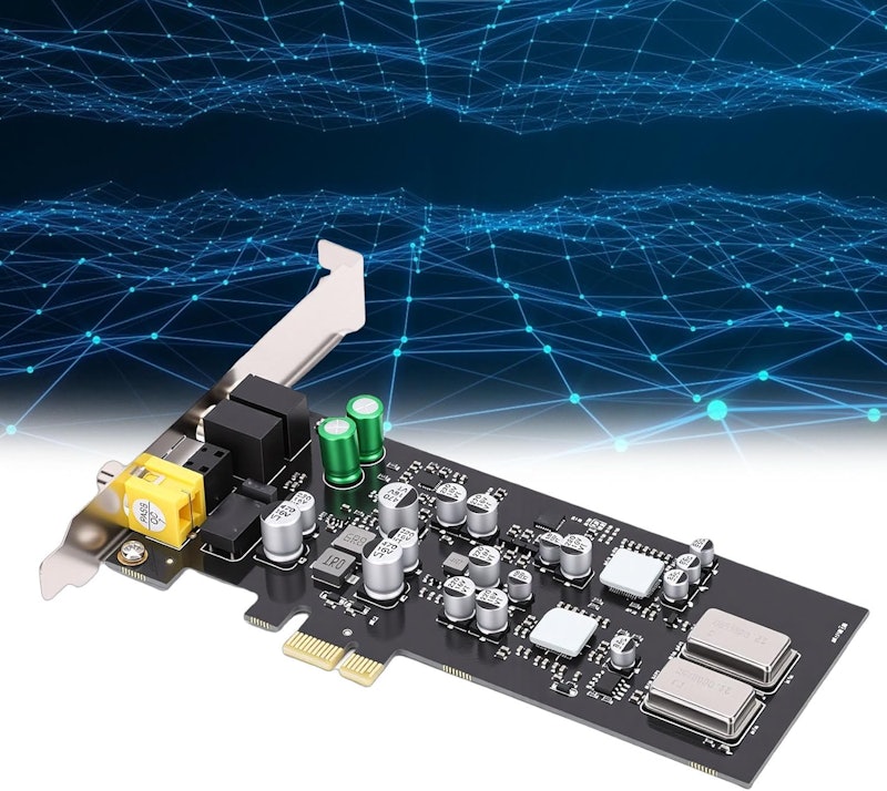 Placa de Som PCIe HiFi Profissional Cosiki 4