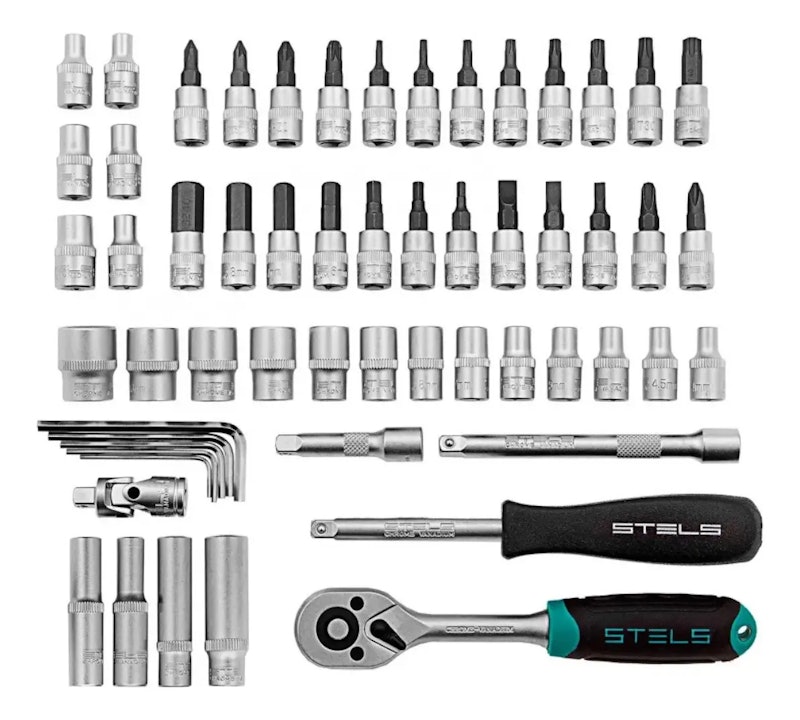 Kit de Ferramenta com Maleta 1/4 CRV 57 Peças Stels 5