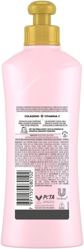 Creme para Pentear Seda By Niina Secrets Colágeno + Vitamina C 3