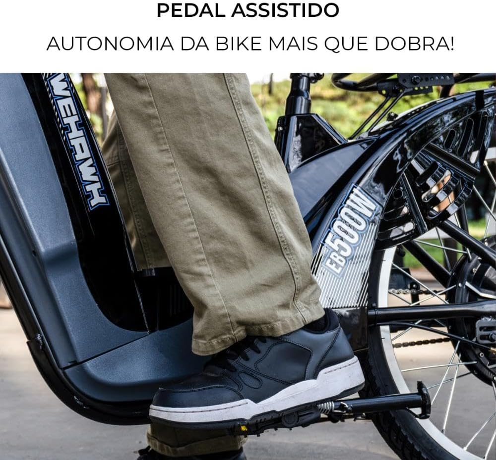 Bicicleta Elétrica Motor 500 W WeHawk HW 03 4