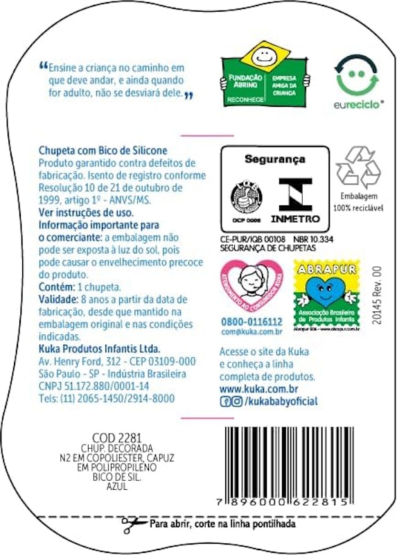 Chupeta Decorada Neon Bico Universal N°2 4