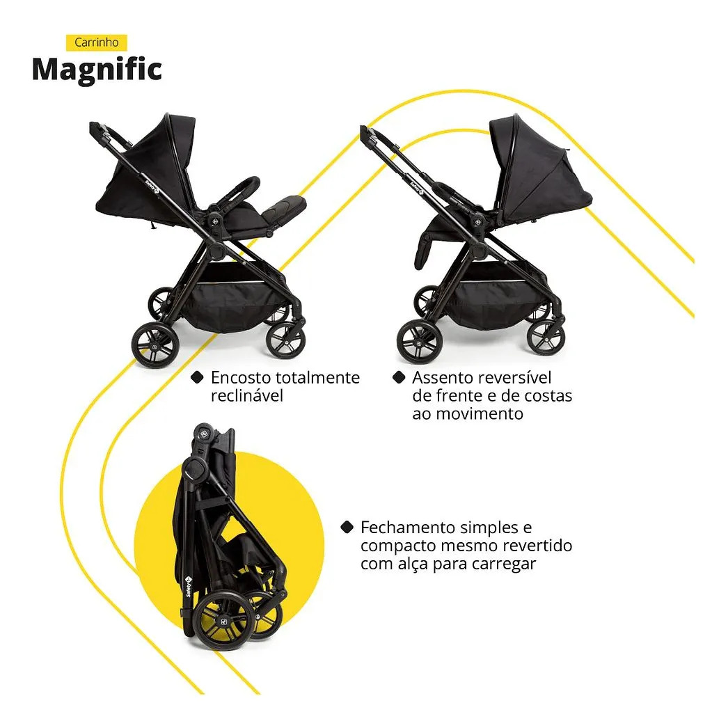 Travel System Magnific 5 em 1 Safety 1st 2