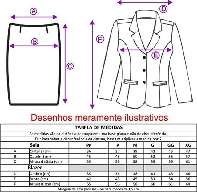 Conjunto Terninho Feminino Blazer sem Forro 3