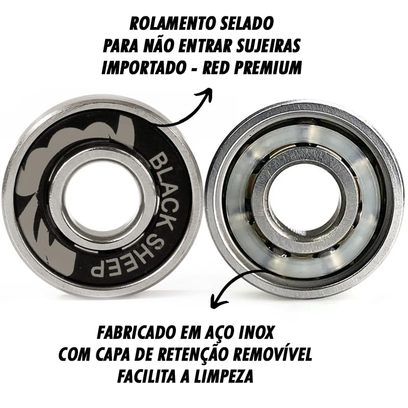 Rolamento para Skate Black Sheep Red 3